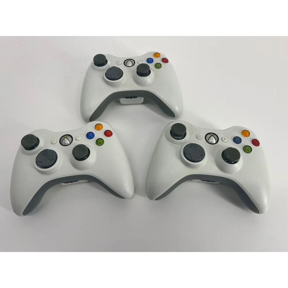 Microsoft Xbox 360 Wireless Controller Lot of 3 X807968-001 - No Battery Packs